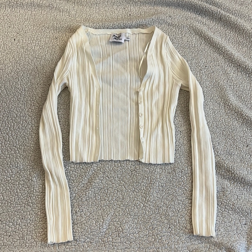 White Princess Polly cardigan